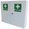 Click Medical Double Door Metal First Aid Cabinet, Lockable, White