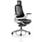 Adroit Zure Leather Executive Chair With Headrest, Black
