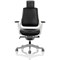 Adroit Zure Leather Executive Chair With Headrest, Black