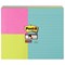 Post-it Super Sticky Combo Notes / Assorted / 76 x 76mm Pack of 6 / 101 x 152mm Pack of 3