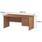 Trexus 1600mm Rectangular Desk, Panel Legs, 3 Drawer Pedestal, Beech