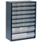 Raaco Workshop Kit 1-Cabinet 3-Steel Wall Panels 22-Assorted Clips 16-Storage Bins Easy Set-Up Ref 139830