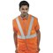 B-Seen Hi-Visibility Railspec Vest, Polyester, XXXXL, Orange
