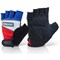 B-Brand Fingerless Gel Gloves, Medium, Blue