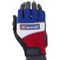 B-Brand Fingerless Gel Gloves, Medium, Blue