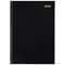 5 Star 2020 Diary, Two Pages to a Day, A4, Black