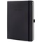 Sigel Conceptum Hard Cover Notebook, 180 x 240mm, Ruled And Numbered, 194 Pages, Black