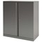 Bisley Low Steel Storage Cupboard / 1 Shelf / 1000mm High / Silver