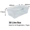Strata Curve Box, Clear, 30 Litre