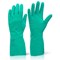Click 2000 Nitrile Flocked Lined Gauntlet, Extra Large, Green, Pack of 10