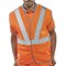 B-Seen Hi-Visibility Railspec Vest, Polyester, Medium, Orange