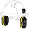 JSP InterGP Helmet Mounted Ear Defenders Adjustable 25DB Lightweight EN 352-3 Black/Yellow