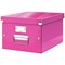 Leitz Click & Store Collapsible Storage Box Medium For A4 Pink