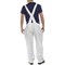 Click Workwear Bib & Brace, Cotton Drill, Size 36, White