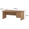 Trexus 1800mm Rectangular Desk, Panel Legs, 3 Drawer Pedestal, Oak