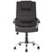 Trexus Thrift Leather Executive Chair, Padded Arms, Black