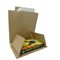 Rigid Corrugated Postal Wrapper, Small, 250x180x50mm, Brown, Pack of 25