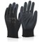 Click 2000 Economy Pu Coated Gloves, Large, Black, Pack of 100