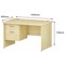 Trexus 1200mm Rectangular Desk, Panel Legs, 2 Drawer Pedestal, Maple