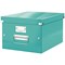 Leitz Click & Store Collapsible Storage Box Medium For A4 Ice Blue