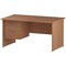 Trexus 1400mm Rectangular Desk, Panel Legs, 2 Drawer Pedestal, Beech