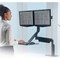 Fellowes Extend Sit-Stand Work Platform Dual Monitor Attachment 1016mm Radius Black