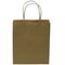 Kraft Paper Carrier Bag, Small, 180x215x80mm, Natural Brown, Pack of 100