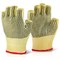 Click Kutstop Kevlar Fingerless Dotted Glove, Medium, Yellow, Pack of 10