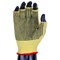 Click Kutstop Kevlar Fingerless Dotted Glove, Medium, Yellow, Pack of 10