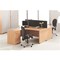 Sonix 1600mm Corner Desk / Left Hand / Panel Legs / Beech
