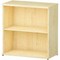 Trexus Low Bookcase, 1 Shelf, 800mm High, Maple