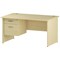 Trexus 1400mm Rectangular Desk, Panel Legs, 2 Drawer Pedestal, Maple