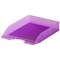 Durable Translucent Stackable Letter Tray Document Paper File, A4+, Clear Purple