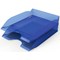 Durable Basic Stackable Letter Tray, Document Paper File, A4+, Transparent Blue, Pack of 6