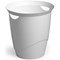 Durable Trend Plastic Waste Recycling Bin, 16 Litre, White, Pack of 6