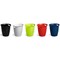 Durable Trend Plastic Waste Recycling Bin, 16 Litre, White, Pack of 6