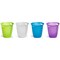 Durable Trend Plastic Waste Recycling Bin, 16 Litre, Transparent Blue, Pack of 6