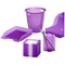 Durable Trend Plastic Waste Recycling Bin, 16 Litre, Transparent Purple