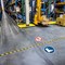 Durable 'Pedestrians Prohibited' Safety Sticker, Diameter 430mm