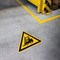 Durable 'Caution Forklifts' Safety Sticker, Diameter 430mm
