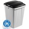 Durable Durabin Eco Recycled Plastic Square Bin Lid, 90 Litre, Black Durable Durabin Eco Recycled Plastic Square Bin Lid, 90 Litre, Black