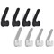 Durable Durastore Coat Hooks, Grey, Pack of 4