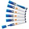 Nobo Liquid Ink Whiteboard Pens, Bullet Tip, Blue, Pack of 10 Nobo Liquid Ink Whiteboard Pens, Bullet Tip, Blue, Pack of 10