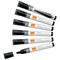 Nobo Liquid Ink Whiteboard Pens, Chisel Tip, Black, Pack of 10 Nobo Liquid Ink Whiteboard Pens, Chisel Tip, Black, Pack of 10