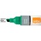 Nobo Liquid Ink Whiteboard Pens, Chisel Tip, Green, Pack of 10
