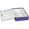 Concord Contrast Laminated Box File, 75mm Spine, Foolscap, Purple, Pack of 5