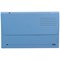 Elba A4 Document Wallets Half Flap, 285gsm, Blue, Pack of 50