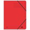 Elba Boston Elasticated Files, 9-Part, Foolscap, Red, Pack of 5