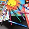 Uni-Ball EYE Designer UB-157D Rollerball Pen 0.7mm Tip Assorted Blister Pack Plastic Free Packaging (Pack 8) -