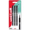 Uni-Ball Signo Gel Impact UM-153S Rollerball Pen 1.0mm Tip Black Blister Pack Plastic Free Packaging (Pack 3) -